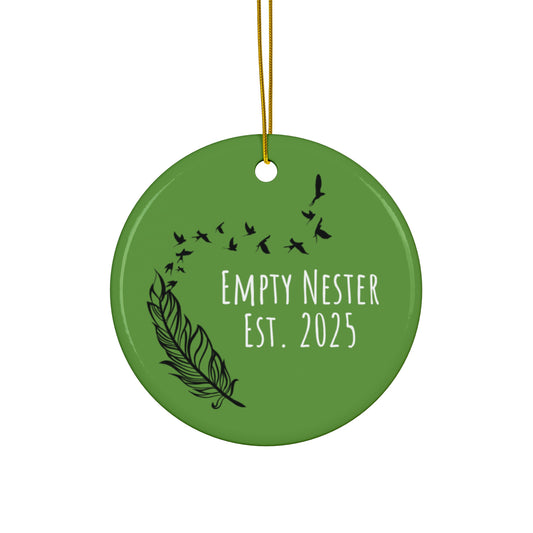 Empty Nest Ceramic Ornament - Establishing Memories for New Beginnings
