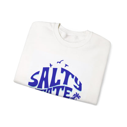 Cozy Salty State of Mind Sweatshirt, Unisex Crewneck Sweater, Beach Vibe Apparel, Gift for Ocean Lovers, Relaxed Casual Wear