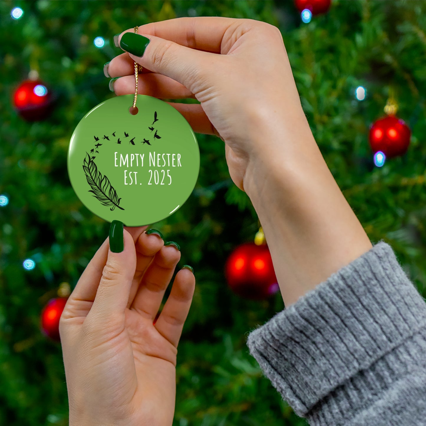 Empty Nest Ceramic Ornament - Establishing Memories for New Beginnings