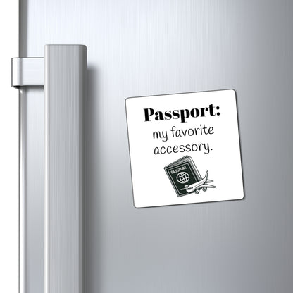 Magnet, Travel Inspiration, Cute Passport Accessory Magnet, Wanderlust Decor, Travel Gift, Kitchen Magnet, Adventure Decor