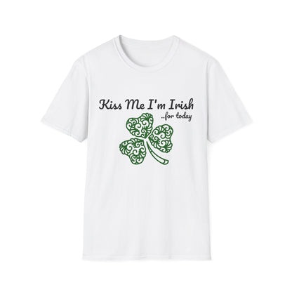 Kiss Me I'm Irish T-Shirt, Unisex St. Patrick's Day Tee, Cute Irish Gift, Green Shamrock Shirt, Fun Holiday Apparel, Celebrate Irish
