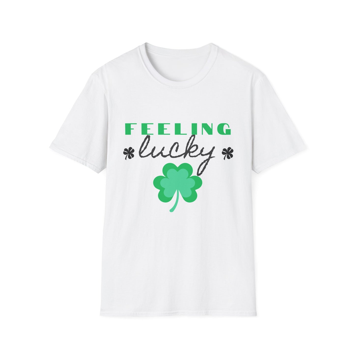Feeling Lucky St. Patrick's Day T-Shirt, Unisex Irish Tee, St. Pat's Celebration Shirt, Shamrock Graphic Top, Holiday Gift