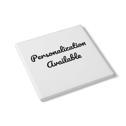 Personalized Ceramic Coaster - Custom Drink Coaster, Housewarming Gift, Wedding Favor, Unique Home Decor, Barware
