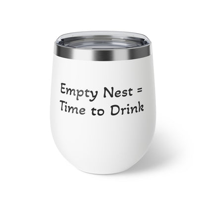 Funny Copper Insulated Cup - "Empty Nest = Time to Drink" - 12oz