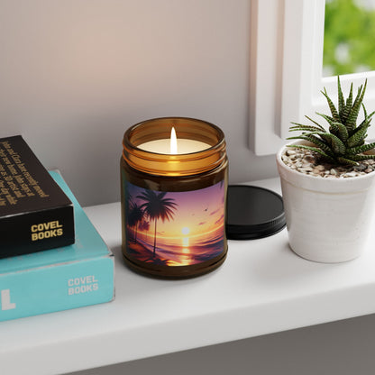 Scented Soy Candle - 9oz Tropical Sunset