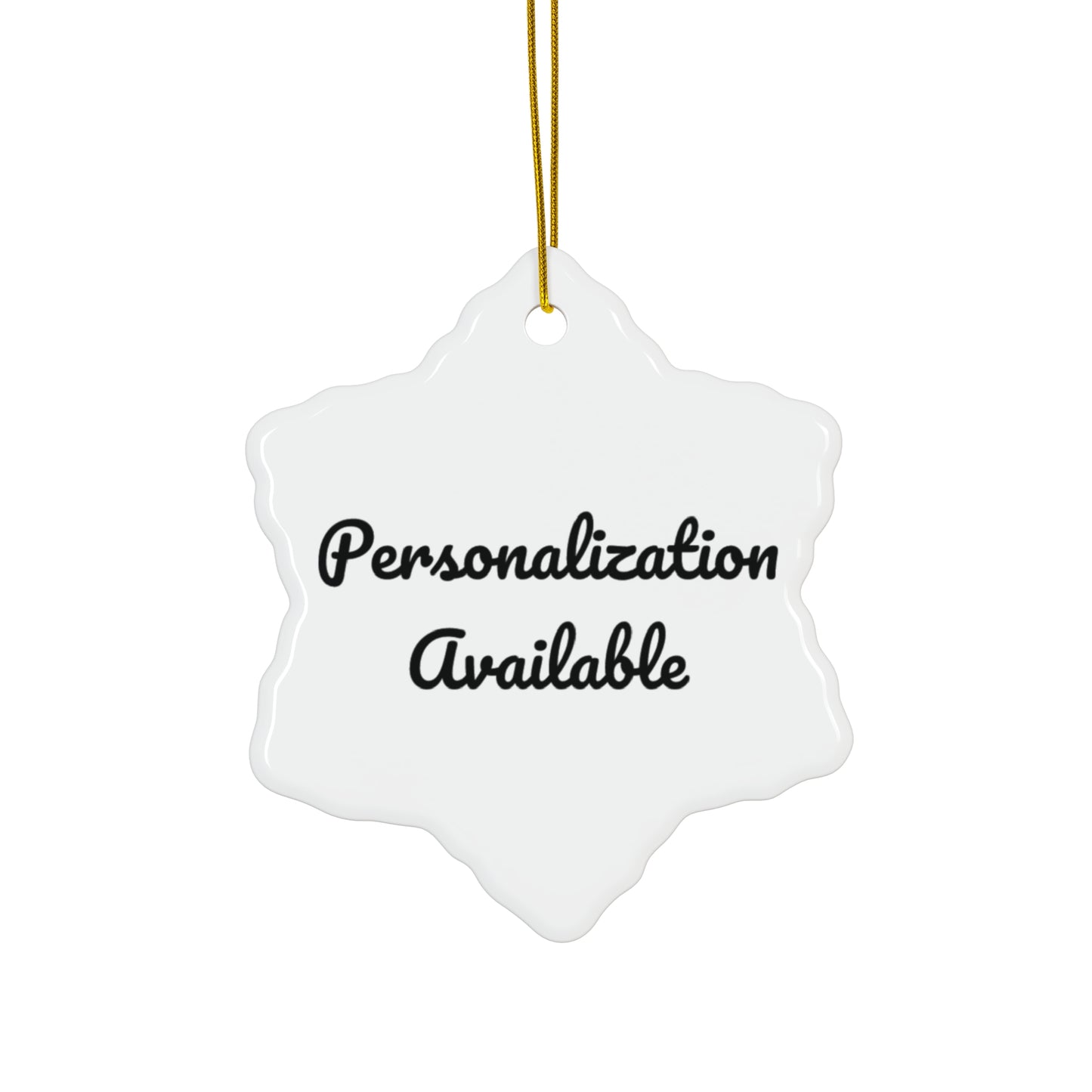 Personalized Ceramic Ornament  - 4 Shapes
