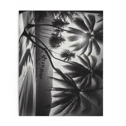 Puzzle - 120 Piece | Beach with Palm Trees