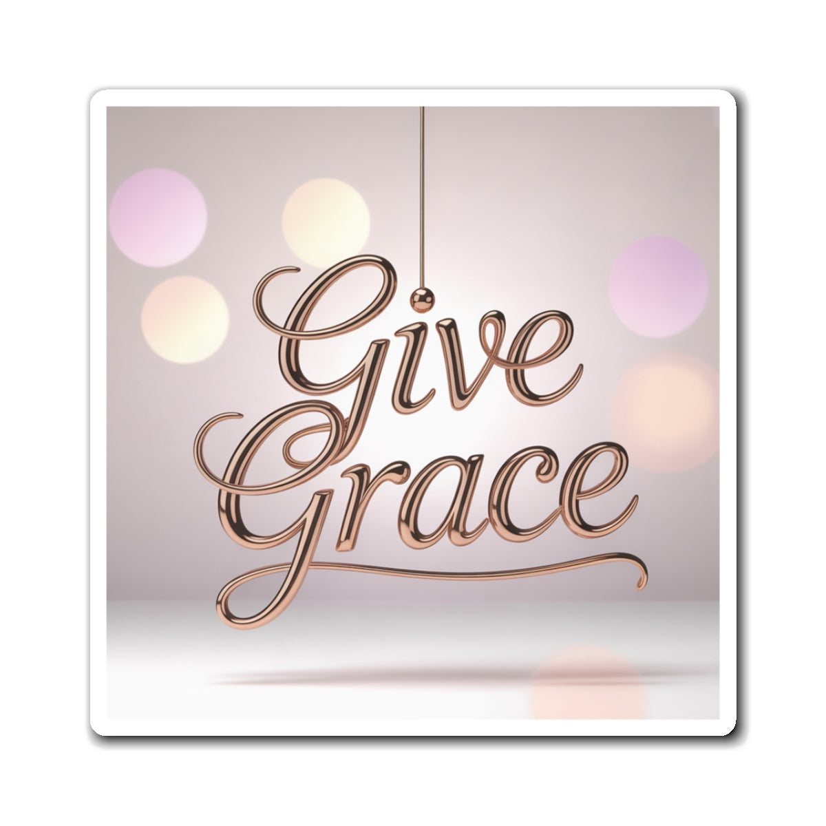 Graceful Reminder Magnets, Inspirational Home Decor, Give Grace Kitchen Magnet, Motivational Fridge Magnet