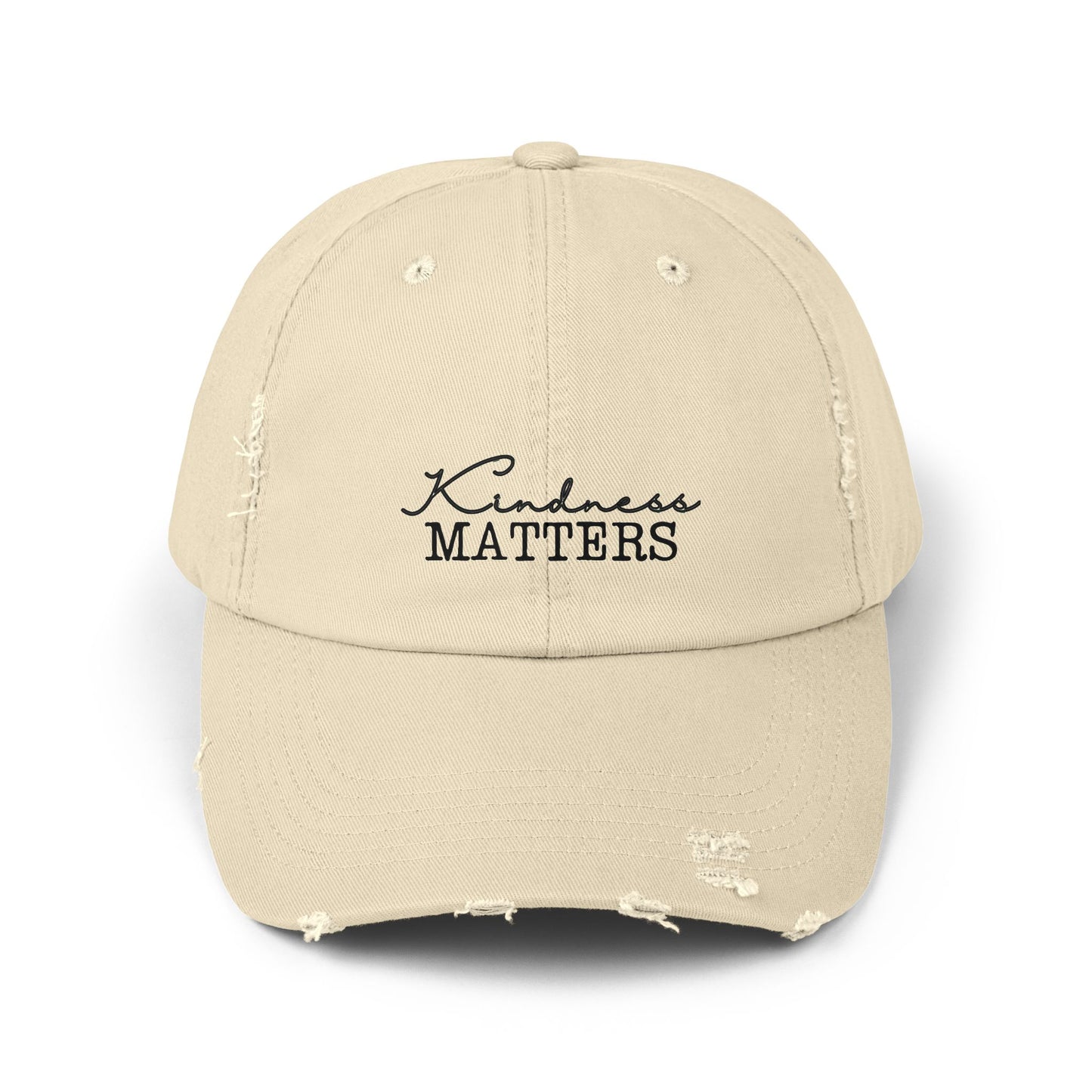 Unisex Distressed Cap - Kindness Matters Vintage Hat