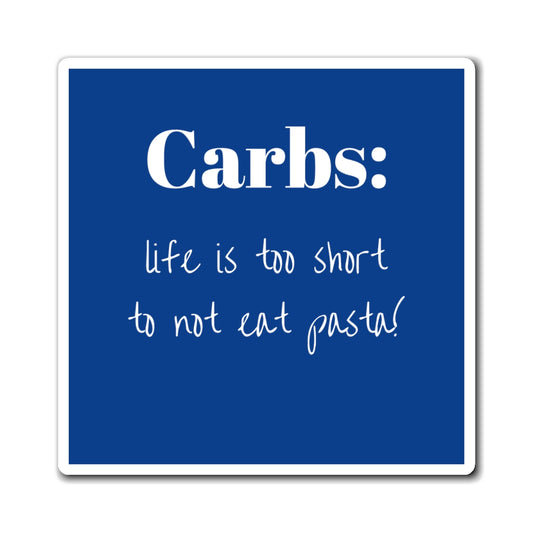 Magnet - Carb-Inspired Kitchen, Funny Foodie Decor, Gift for Food Lovers, Kitchen Accessories, Humor for Dieters, Fridge Decor