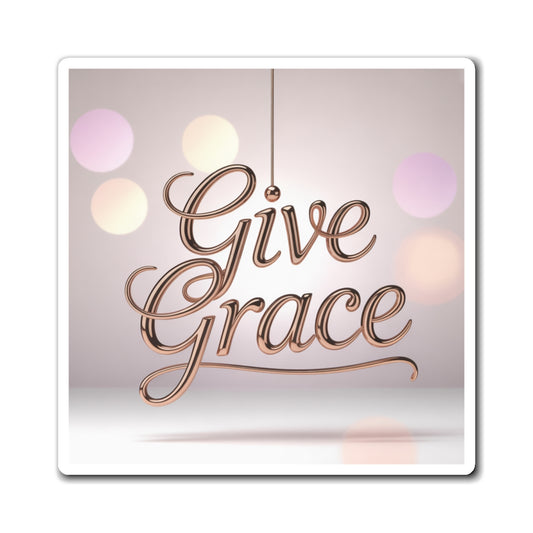 Graceful Reminder Magnets, Inspirational Home Decor, Give Grace Kitchen Magnet, Motivational Fridge Magnet