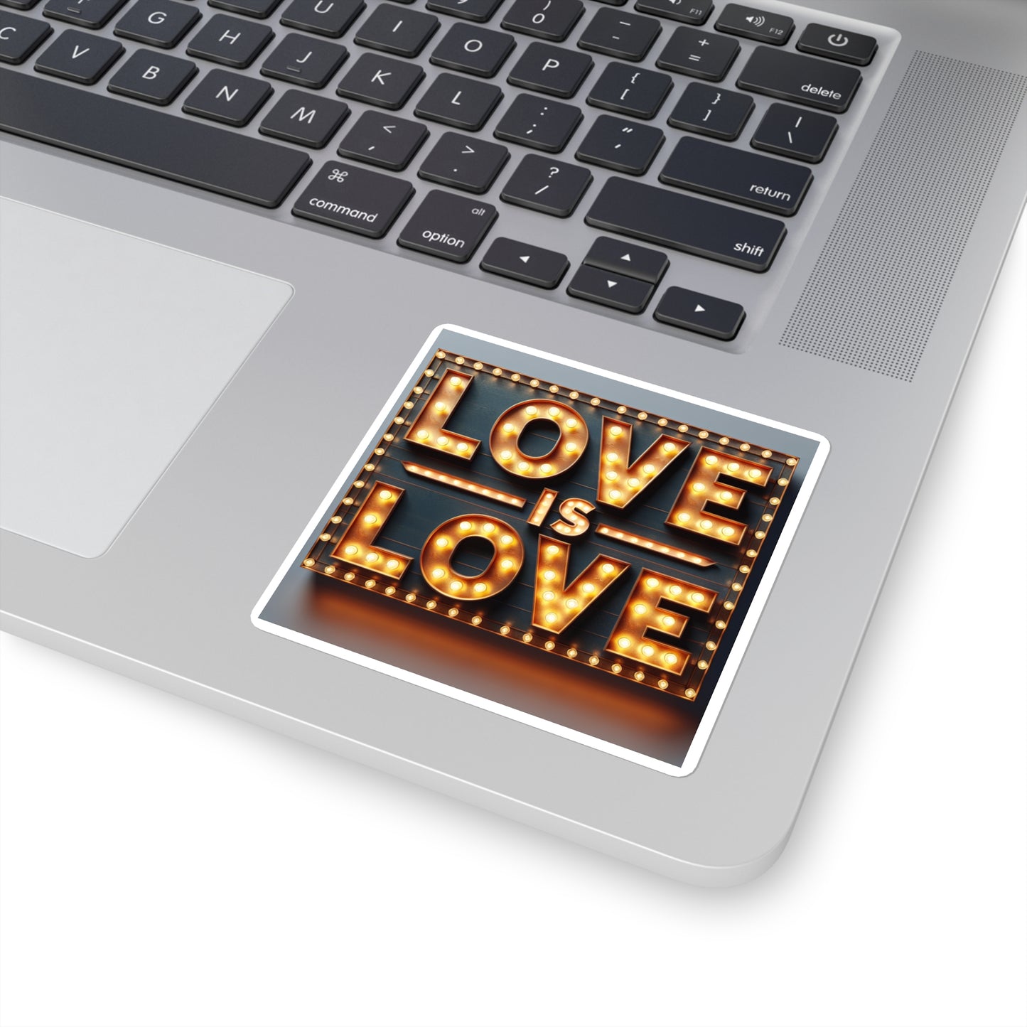 Love is Love Square Stickers | LGBTQ+ Pride Decals, Laptop Stickers, Wedding Favors, Cute Gift Idea, Home Decor