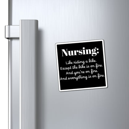 Magnet - Funny Nursing, Nursing Gifts, Hospital Decor, Nurse Appreciation, Kitchen Decor, Quirky Refrigerator Magnet, Gift for Nurse