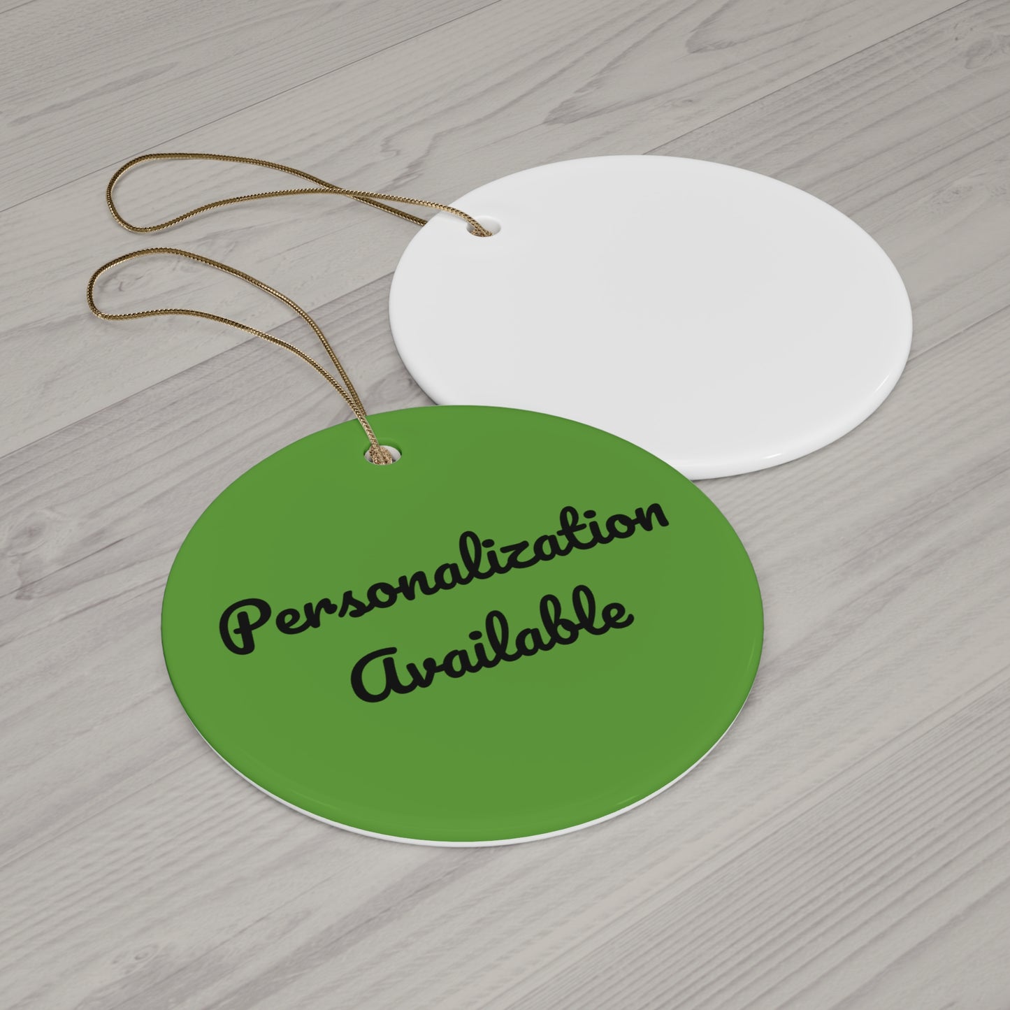 Customizable Hanging Ceramic Ornament - Different Colors Avaiable