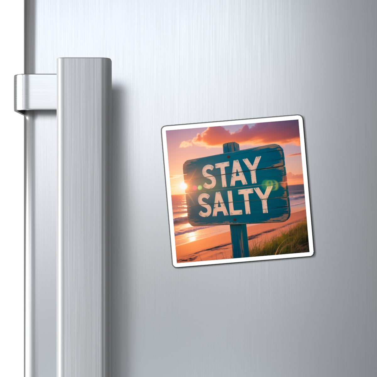 Stay Salty Beach-Themed Magnet, Coastal Decor, Fun Kitchen Accessory, Ocean Lovers, Beach House Decoration