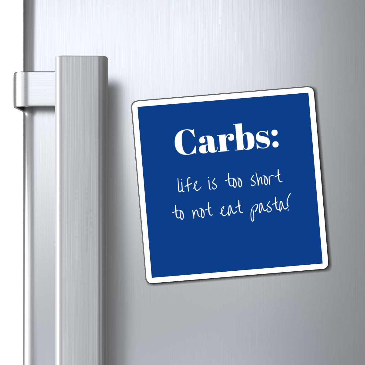 Magnet - Carb-Inspired Kitchen, Funny Foodie Decor, Gift for Food Lovers, Kitchen Accessories, Humor for Dieters, Fridge Decor
