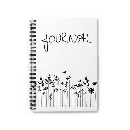 Floral Spiral Notebook - Journal with Nature Design