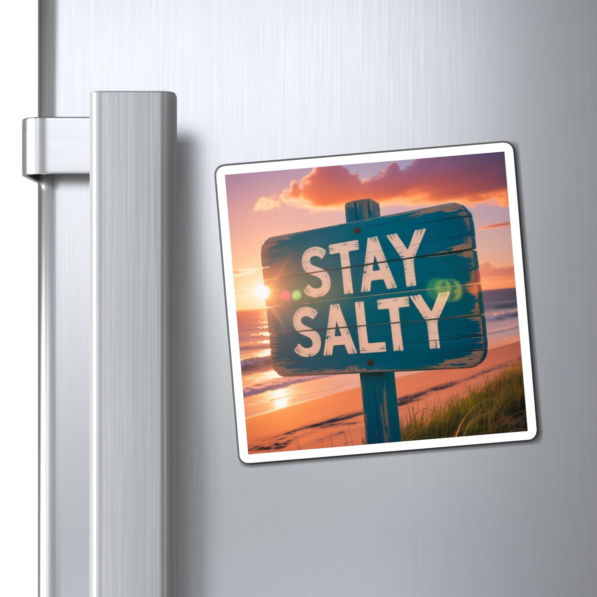 Stay Salty Beach-Themed Magnet, Coastal Decor, Fun Kitchen Accessory, Ocean Lovers, Beach House Decoration