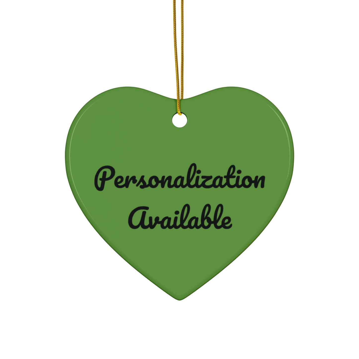 Customizable Hanging Ceramic Ornament - Different Colors Avaiable