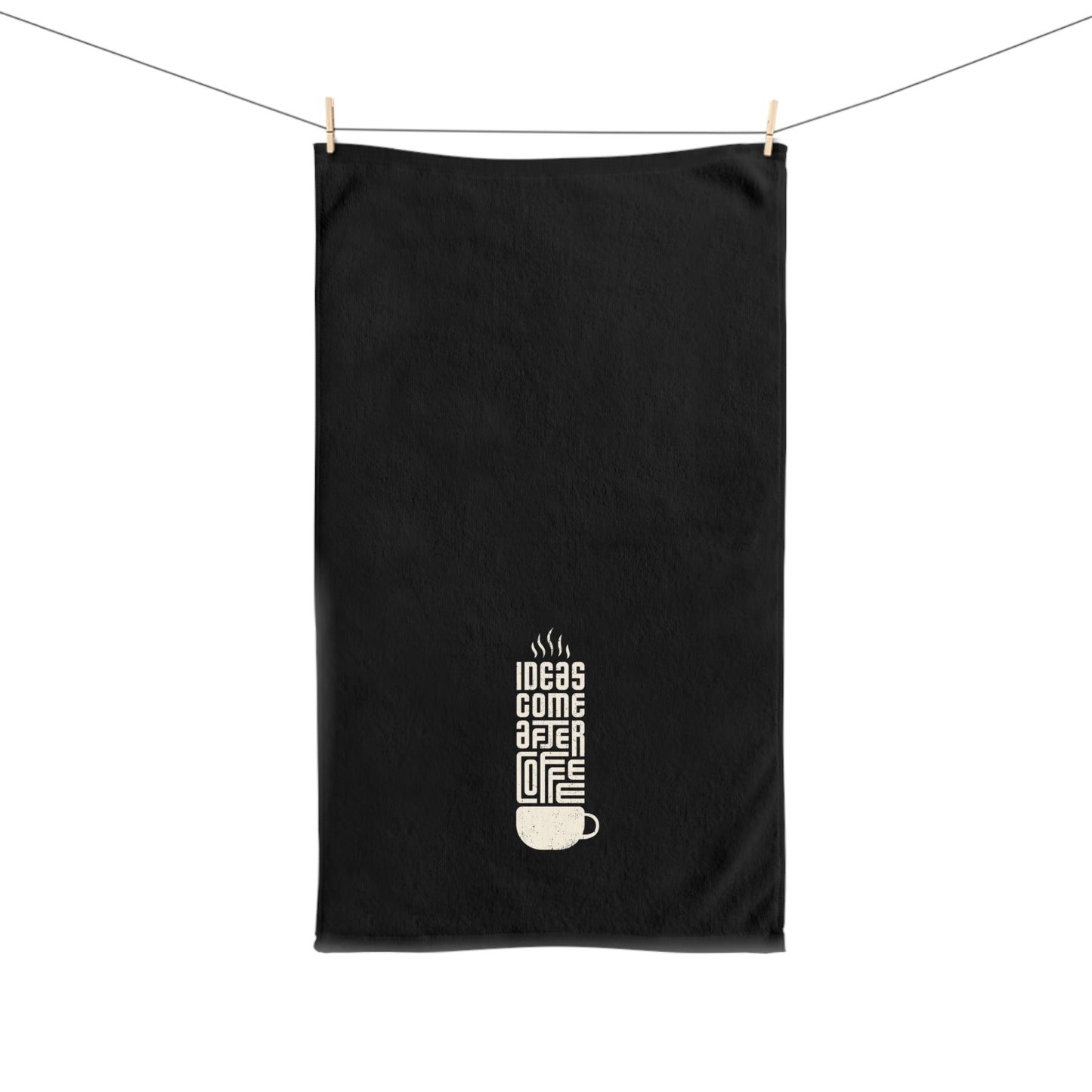 Coffee-Inspired Hand Towel for Creative Spaces, Kitchen Decor, Gift for Coffee Lovers, Unique Home Accessory, Funny Kitchen Towel